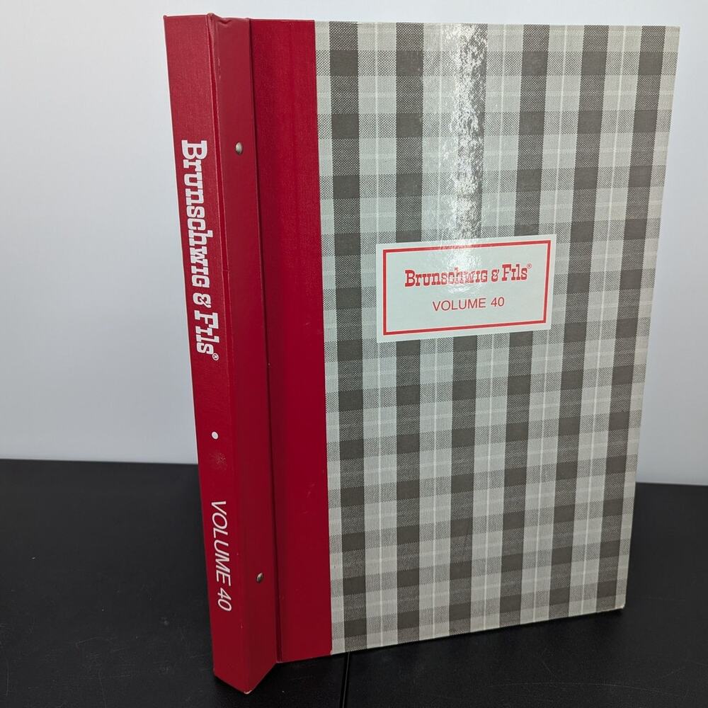 Brunschwig Fils Volume 40 Wallpaper Fabric Sample Book Vintage 1990s Interior